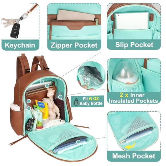 🎉 Mominside multi pocket functional diaper bag backpack! - Picture 4 of 8